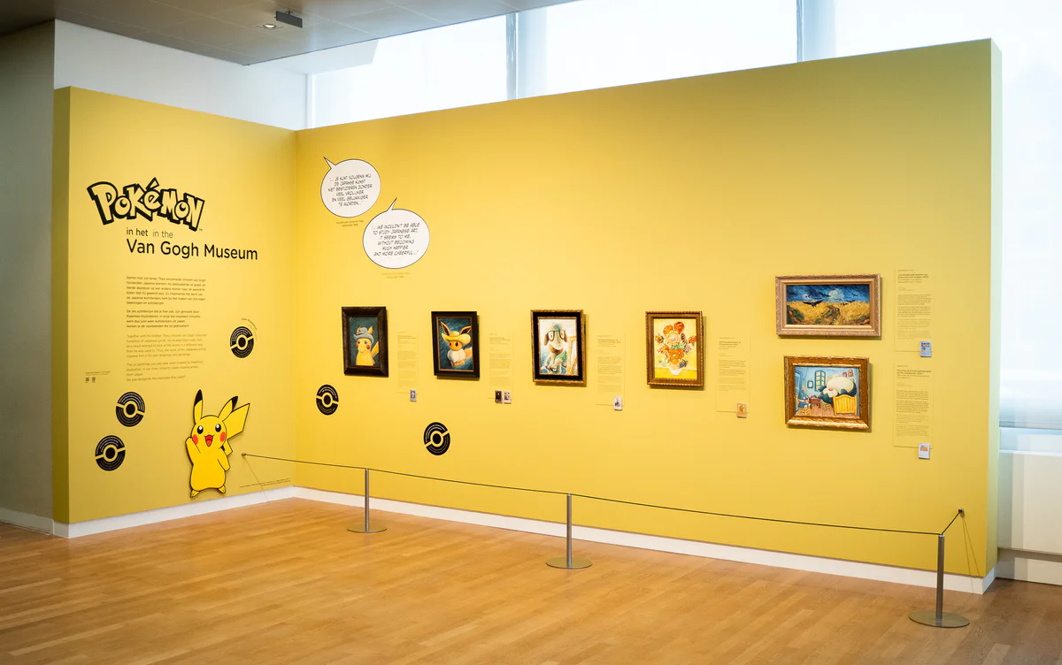 Presentatie Pokémon in het Van Gogh Museum