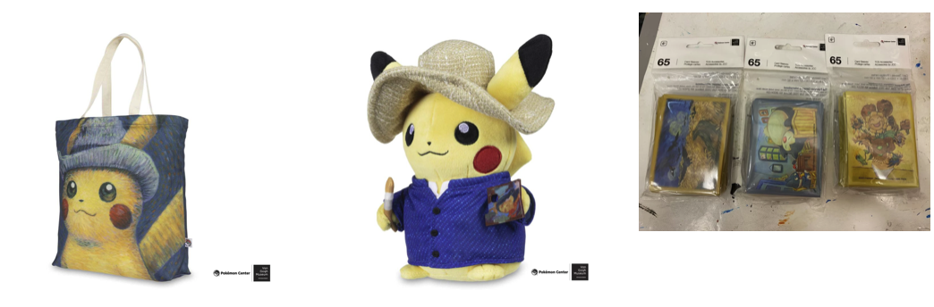 Pokémon x Van Gogh Museum merchandise collectie en promotie kaarten